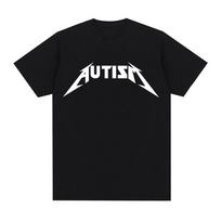 Autizmo Skeletas Mėmė Marškinėliai Humoras Juokingas Kaukolė Vyrai Moterys Mada Hip Hop Marškinėliai Laisvalaikio Medvilniniai Trumpomis Rankovėmis Harajuku Marškinėliai M black