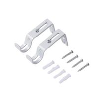 Adjustable Direction Length Curtain Rod Hook Universal Wall-mounted Support Roman Pole Bracket Metal Construction Extendable