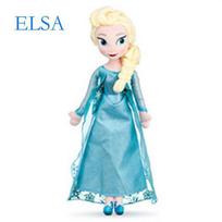 40 CM Ledo Šalies Anna Elsa Lėlės Sniego Karalienė Princesė Anna Elsa Lėlės Žaislai Pliušinės Frozen Pliušinės Vaikų Žaislai Gimtadienio Kalėdų Dovana blue