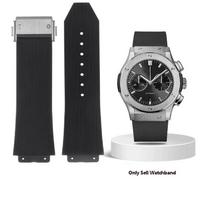 Apyrankė laikrodžiui HUBLOT BIG BANG Silikoninė 25*17mm 26*19mm Atspari vandeniui Vyriška laikrodžio apyrankė aukštos kokybės Guminė apyrankė apyrankė 25mm-19mm gray