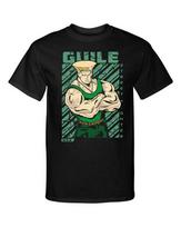 Street Fighter Guile USA Video Martial Arts Gaming Tee Shirt Unisex T-Shirt XXL beige
