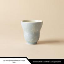Butterfly Glaze Ceramic Tea Cup - Kung Fu Tea Set gray