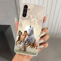 Žirgas Didelis Grožis Bėgantis Telefono Dėklas Samsung Galaxy A17 A16 A37 A26 A36 A57 A56 A15 A25 A35 A55 A14 A24 A34 A54 A13 A23 A Samsung A03
