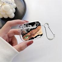 Case For Airpods Pro2 4 Pro3 2 3 1 Pro Clear Earphone Cases Cover Cool One Piece Luffy Zoro Airpods 4 black