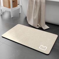 Diatomaceous Earth Bath Area Slip-resistant Mat Toilet Moisture-wicking Mat Toilet Bathroom Bathroom Quick Drying Foot Mat Toilet Door Mat 40x60cm gray