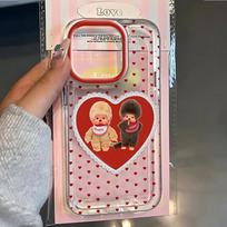 Ins Cute M-Monchhichis Phone Case For iPhone 17e 17 16 16e 15 14 13 12 11 Mini Pro Max X XR XSMax Air Plus Transparent Cover iPhone 16 ProMax