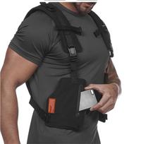 2025 Taktinė Techwear Atspindinti Kišeninė Liemenė Vyriška Lauko Sporto Treniruočių Liemenė Reguliuojama Multifunkcinė Apranga One Size juoda