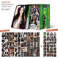 Kpop stabas KATSEYE Albumas Gabriela Lomo kortelių kolekcija - 92 vnt. HD spausdinti kišeniniai lipdukai, skirti gerbėjų dovanai gray