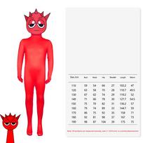 Sprunki Cosplay Costume Monster Terror Adult Children Jumpsuit Bodysuit Carnival Celebration Role Enjoy Child Girls Clothes 110 red