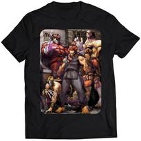 2026 Summer New Street Fighter Evil Forces Printed T-shirt High Quality Fashion Casual Breathable Men's Crew Neck Printed Tee... 5XL įvairiaspalvis