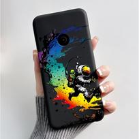 Spausduotas telefono dėklas Nokia 110 4G 2023 Fundas Coque Minkšto silikono juodas korpusas Mielas gėlių animacinis dėklas Capa Nokia 110 4G (2023) black