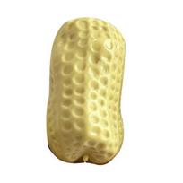Suspaudžiamas žaislas su žemės riešuto forma Streso mažinimo žaislas Minkštas, spaudžiamas sensorinis Fidget žaislas Nelipnus stalo papuošalas Vaikams, suaugusiems A beige