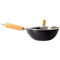 20cm Mažas Wok Japoniško Stiliaus Wok Be Cheminių Medžiagų Vidus B-20CM