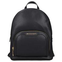 MICHAEL KORS Jaycee Brand Logo Adjustable Shoulder Strap Leather Backpack Unisex Couple Style Black juoda