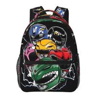 Galingųjų Morphin Power Rangers Kuprinės Berniukams Mergaitėms Mokyklinė Kuprinė Vaikų Mokyklinės Rankinės Nešiojamo Kompiuterio Kuprinė Pečių Krepšys Didelės Talpos One Size black