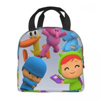 Pocoyoes Cartoon Comdy Accessories Insulated Lunch Bag For Picnic Food Storage Bag Portable Cooler Thermal Bento Box Option 1