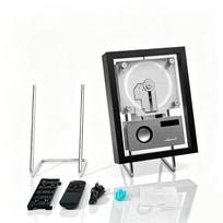 Skaidrus akrilinis prie sienos montuojamas Bluetooth CD grotuvas su nuotraukų rėmeliu ir magnetiniu siurbimu Package Size: 43.0x26.7x14.4cm