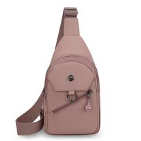 Korean Minimalist Chest Bag – Soft Nylon, Hidden Anti-Theft Pocket, Slim Profile for Daily Use