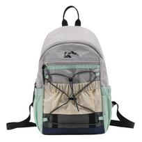 Color Contrast Backpack Outdoor Sports Drawstring Backpack Student Schoolbag