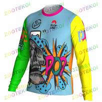 Vaikų nusileidimo Džersiai MTB Visureigių Motociklų Džersis Greitai Džiūstantys Marškinėliai Bmx Dviračių Drabužiai Ilgomis Rankovėmis Motokroso Marškinėliai 5XL yellow