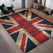 Retro britiškos vėliavos rašto kilimas svetainei, didelio ploto kilimai, miegamojo kilimai, modernūs namų svetainės dekoras, grindų kilimėlis 120X160CM