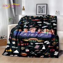 HD Draugų TV serialo 3D spausdinimo minkštas pliušinis pledas, flanelinis pledas metimui svetainei, miegamojo lovai, sofai, pikniko uždangalas Size: 100*150cm, Weight: 280 GSM
