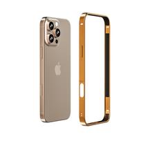 Itin plonas apsauginis rėmelis Aliuminio metalinis rėmas Kietas dėklas iPhone 17 Air 12 13 14 15 16e Pro Max Aliuminio lydinio dėklas Coque Juodos Violetinės spalvos For iPhone 16e bronza