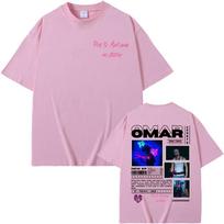 Omar Courtz Por Si Unisexana No Estoy 2026 Tour Grafinis Marškinėlis Unisex Unisex Mada Retro Marškinėliai Harajuku Medvilninis Marškinėlis Streetwear M pink