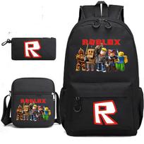 Roblex Game Merchandise Garden School Bag Junior High School Student Backpack Pencil Bag Lunch Bag Three-Piece Set Three-piece set