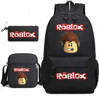 Roblex Game Merchandise Garden School Bag Junior High School Student Backpack Pencil Bag Lunch Bag Three-Piece Set Three-piece set