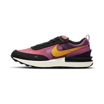 Nike Waffle One 'Active Fuchsia' Amortizuojantys Kvėpuojantys Žemi Atsitiktiniai Batai Juodi Violetiniai Auksiniai Vaikams' DC0480-600 29.5 black