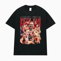 Petr Yan Fight Vintage Graphic T-shirts for Men Women Harajuku Gothic Streetwear T Shirt Casual 100% Cotton Short Sleeve T-shirt 2XL brown