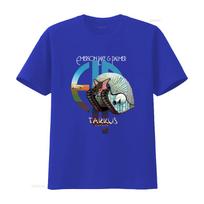 Emerson Lake Palmer Tarkus Albumo Viršelis T-shirt Gerbėjams Visų Dydžių Roko Grupės Prekės Gc2464 Vintažinis Tampomas Unisex XL blue