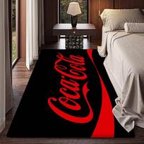 C-Coca Cola Logo Kitchen Mat Nordic Style Bedroom Living Room Doormat Home Balcony Anti-Slip Welcome Rug 40cm x 60cm white