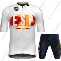 Ispanijos Nacionalinės Komandos Dviratininko Džersio Rinkinys Ispanijos Vėliavos Drabužiai Plento Dviratininko Marškiniai Kostiumas Dviratininko Šortai su Petnešėlėmis MTB Apranga Ropa XXS white