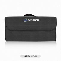 Volvo automobilio bagažinės organizatoriaus dėžė Didelės talpos sulankstomas laikymo krepšys Xc60 Xc90 V40 V60 S60 V50 V90 S80 C40 XC40 V70 XC70 C30 C70 pilka