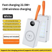 12*21700 Baterijų Laikiklis 10W 22.5W Greitas Įkrovimas 15W Belaidis Įkrovimas Pasidaryk pats Maitinimo Dėklas Dvigubas USB C Tipo Įkrovimo Dėžutė Su LED Šviesa A6