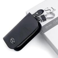 Leather Car Styling Key Holder Bag Keyring Organizer Decor Accessories For Kia Sportage Rio K8 Ceed Cerato Sorento Picanto K3 K5 black
