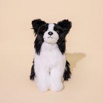 Simulation Puppy Dog Plush Toy Stuffed Chihuahua Bulldog Collie Animal Doll Plushie Companion Present 22cm