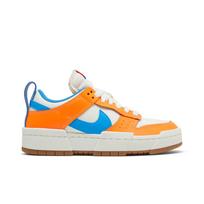 Nike Womens Dunk Low Disrupt 'Supa' (women's sizes) Sail / Total Orange / Gum Medium Brown / Light Photo Blue Skateboard Shoes CK6654 104 36.0 orange