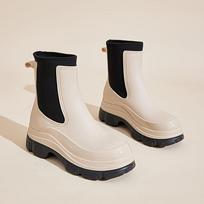 Mid-Tube Newburgh Rain Boots Women'S Height-Increasing Non-Slip Garden Shoes 35 balta