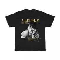 New Alain Delon 1935-2024 Gift For Fans Unisex S-5XL Shirt NW02_185 M gray
