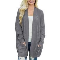 Women S Mid Length Knitted Cardigan Sweater Plus Size Casual Autumn Outerwear L