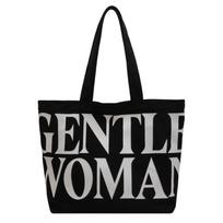 Women's Large Capacity Canvas Tote Bag - Spring Style Shoulder Bag for Casual or Work Commute gray