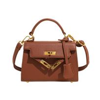 Texture Handheld Tote Bag For Summer Chic Womens Fashion Purse brown