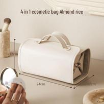Luxury Foldable 4-in-1 PU Makeup Bag with Custom Logo