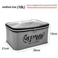Eva Thicken Fishing Bag Box Folding Live Fish Bucket Handbag 4 Sizes Water Container Bags Fishing Tackle Tools Storage Case M