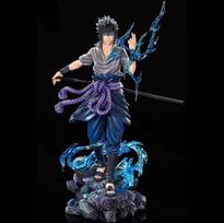 23cm Naruto Anime Figūrėlė Uzumaki Naruto Uchiha Sasuke Veiksmo Modelis PVC Statulėlė Darbalaukio Ornamentas Kolekciniai Žaislai Dovana blue