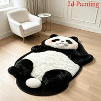 Adorable Fun Cat-Shaped Area Rug Stylish Unique Home Decor Carpet For Living Rooms Cartoon Bedrooms Bedsie Floor Mat Soft Plush 7 black