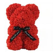 Artificial Flower Eternal Rose Teddy Bear for Mom Mother's Day Birthday Valentine's Day Anniversary Gifts & Decorations raudona